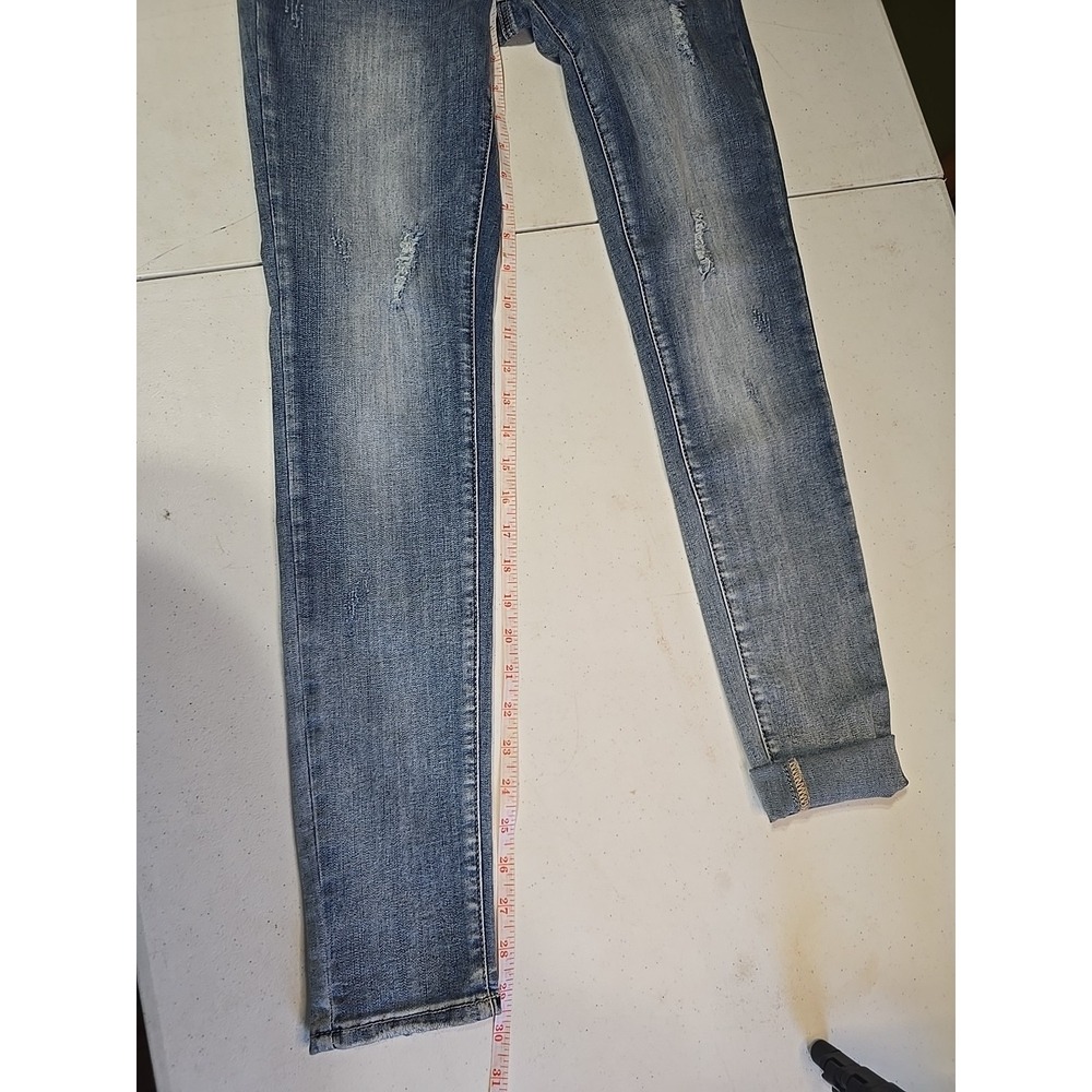BUFFALO DAVID BITTON NEW Women's Embellished Mid Rise Skinny Jeans Size 27 - Picture 10 of 11